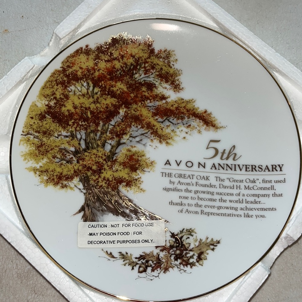 Avon Anniversary Plate